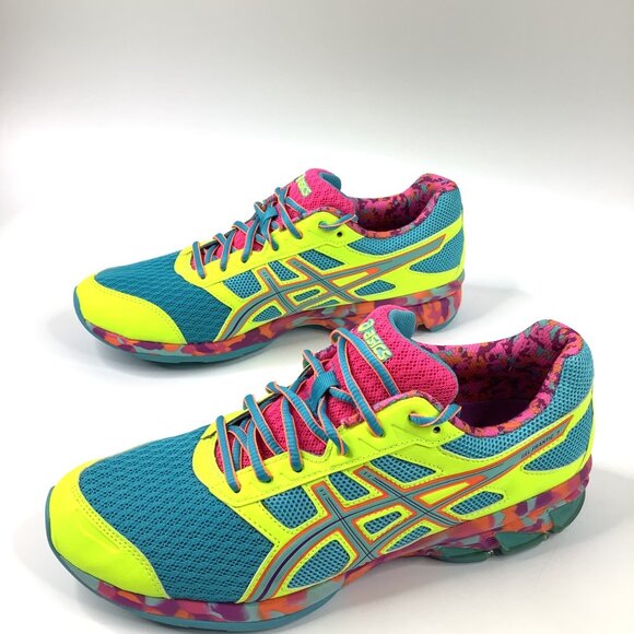 Asics Gel-Frantic 7 Women's Size 11 Running Shoes Neon Multicolor T3A6Q - Picture 3 of 13